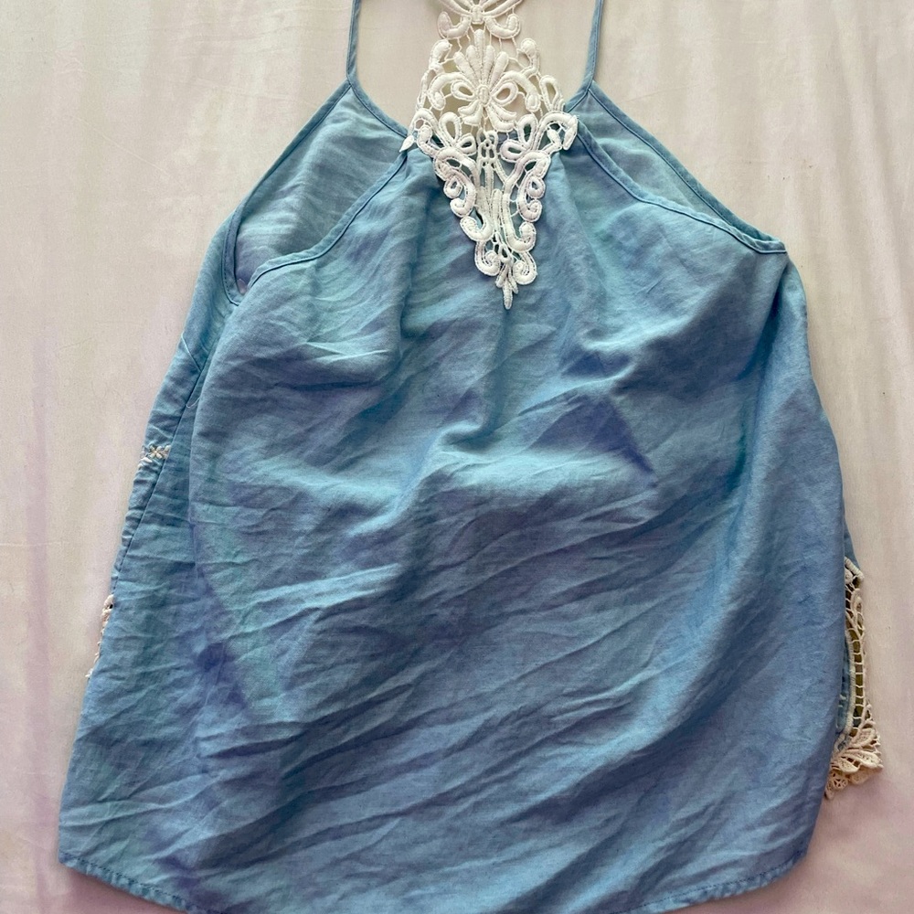 Classy Blue Tank top Womens M